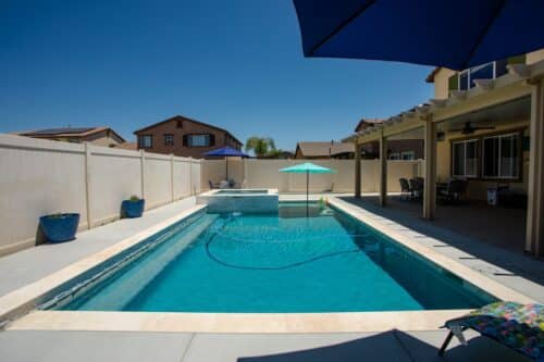 Custom backyard pool
